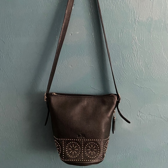 COACH Mini Studs Leather Duffle Shoulder Bag- SOLD - Picture 10 of 10